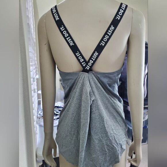 Nike Women's Dri-Fit Elastic Tank with "Just Do It" Strap Cross Back - Picture 4 of 13